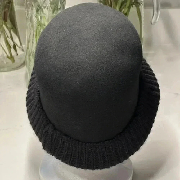 Black Wool Hat EUC by Tarnish Made in Italy - Picture 3 of 7